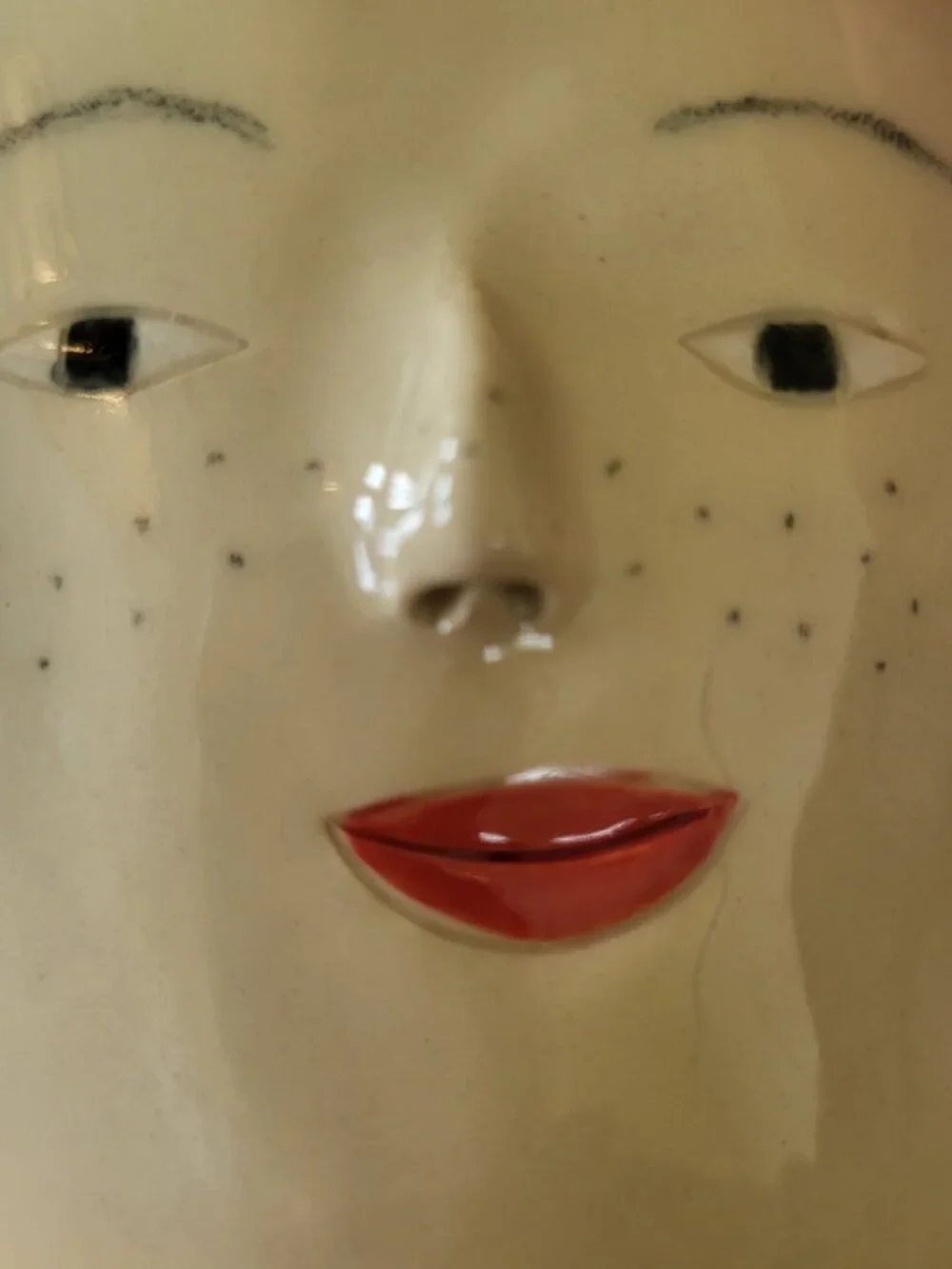 Rachel Sender Potheads Ceramic Face Planter Vase Character Studio Art Pottery